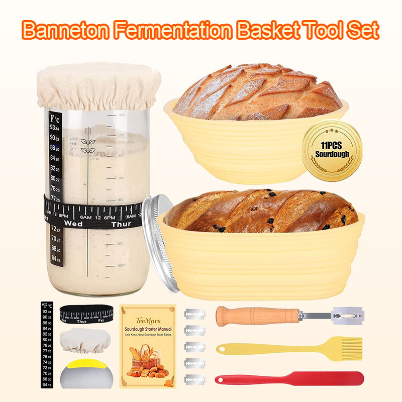 Bread Fermentation Basket, Sourdough Proofing & Baking Tool For Home Kitchen — image 9