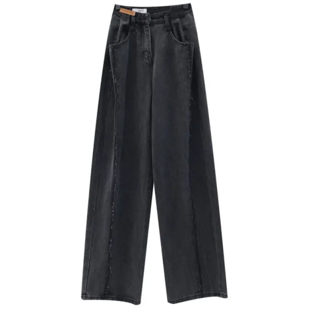 Large Loose Smoky Grey Jeans For Women Smoke Grey - Shop at LoveMi