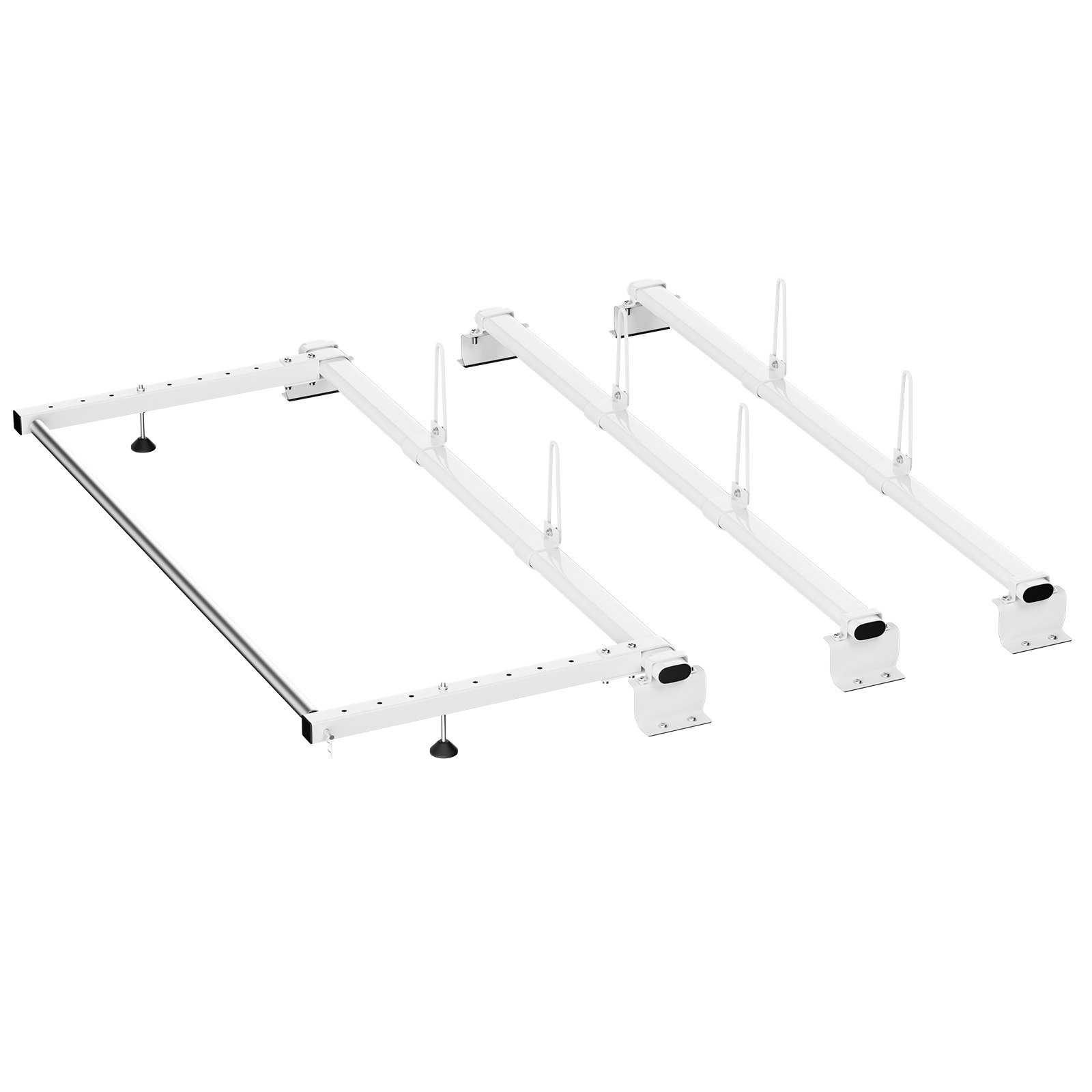 Trailer Ladder Rack, 56-inch 3 Crossbars Ladder Roof Rack, Heavy-duty Steel Van Roof Ladder Rack, 90 Kg Capacity Each Bar Van Ladder Rack With Cargo Roller, Fit For Ford Transit Custom 2013-2024 - Image 6