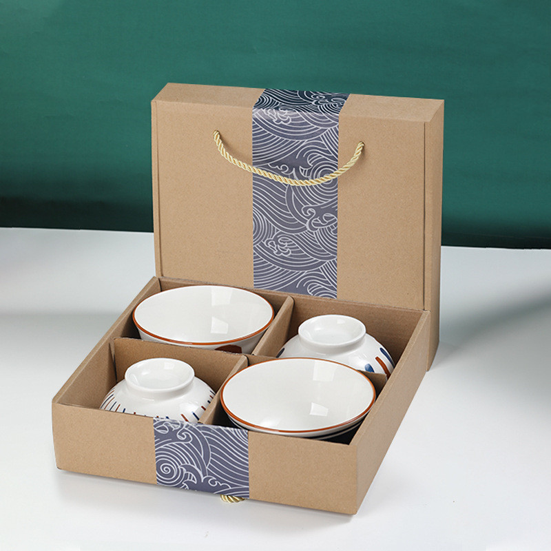 Title 6, Japanese Blue And White Porcelain Bowl Gift Box