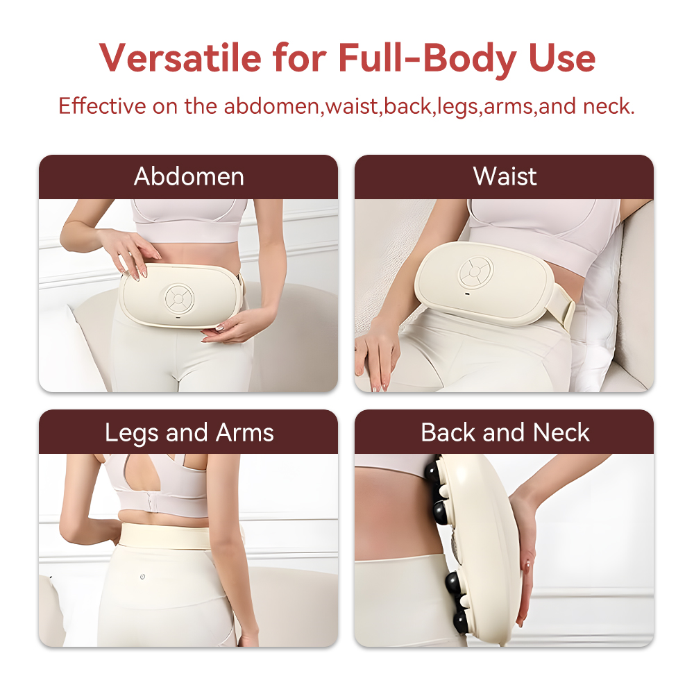 Smart Heating Massager  Human Hand Simulation Abdominal Massager  Red Light Heat Therapy Portable Home Use Ideal Gift Choice