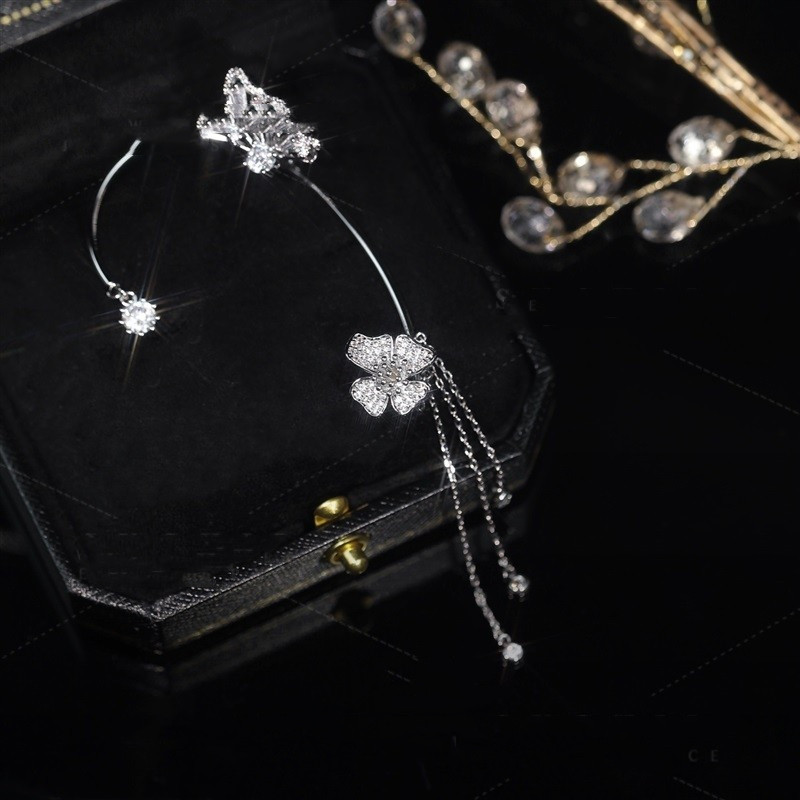 Women's Fashion Temperament Tassel Butterfly Earrings