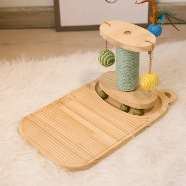 Cat Scratcher Interactive Maze Ball Toy Panda Post Cat Scratch Board - Shop at LoveMi