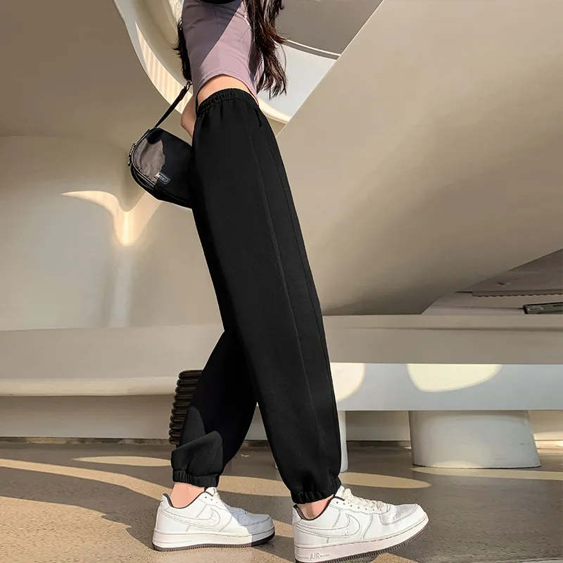Women's Loose And Versatile Harlan Hoodie Pants - Black