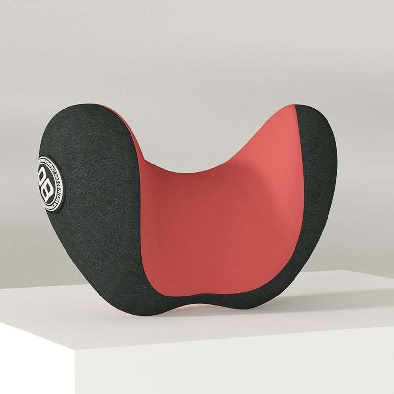 1black and red headrest