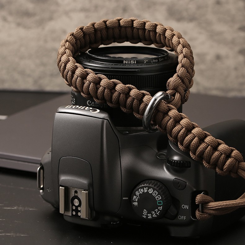 Title 6, Hand-woven SLR wrist strap for secure grip and ...