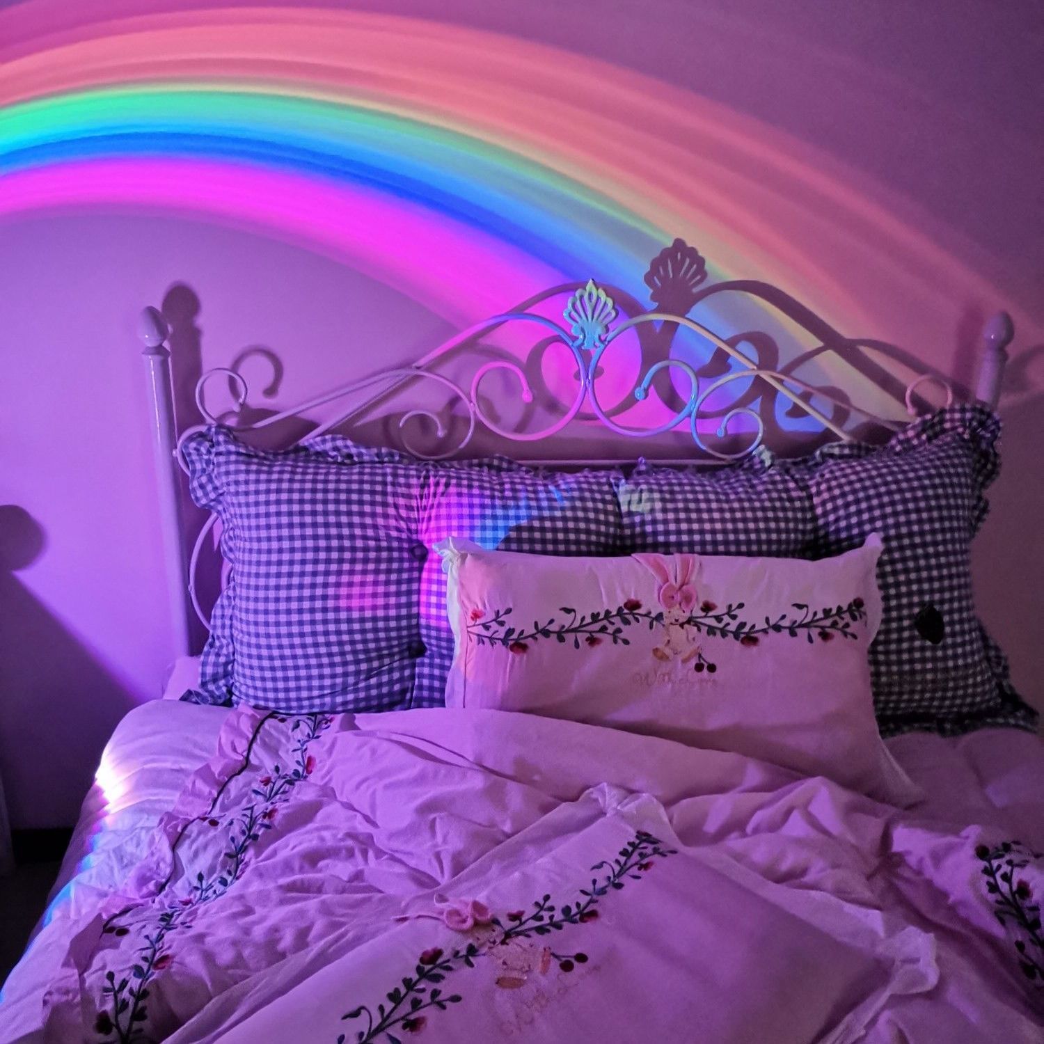 Starry Sky Rainbow Lamp Projector Making Machine Night Light Girl Bedside Table Lamp