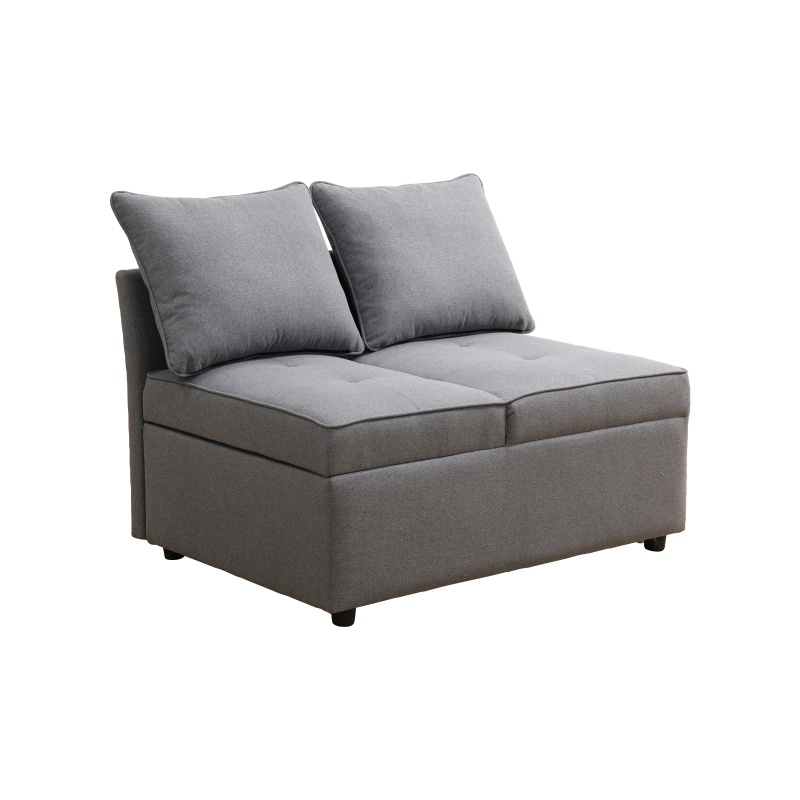 Pickup Only--Deep Grey Sackcloth Living Room Sofabed