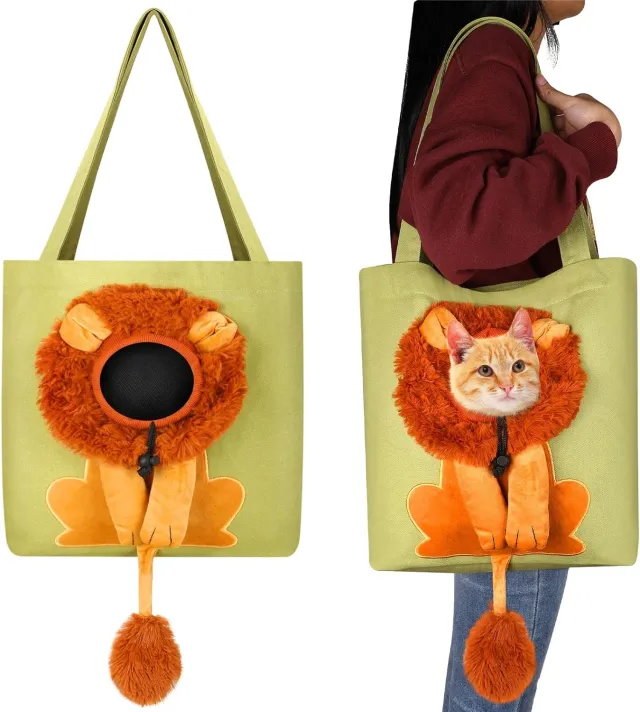 Convenient Pet Tote Bag For Small Cat Dog Owners On The Move Green - Shop at LoveMi