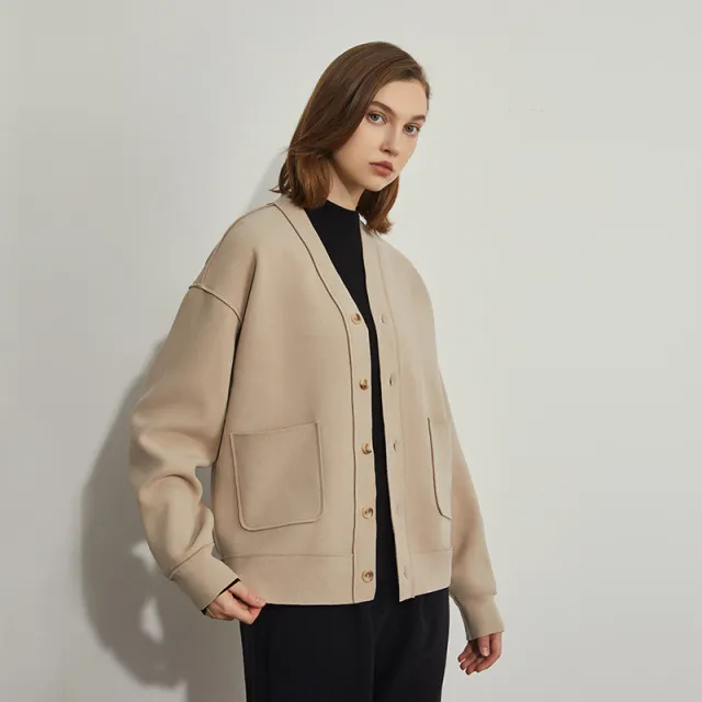 Space Version Of Heat And Humidity 7 Casual Fashion Loose Women's Coat Apricot - Shop at LoveMi