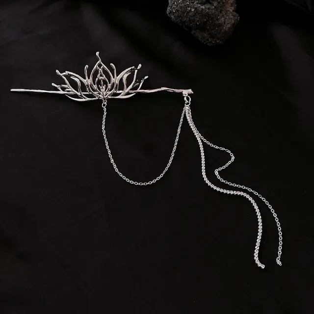 Metal Lotus Hairpin Hairpin Hair Accessories Headwear Female Metal Lotus Hair Pin - Shop at LoveMi