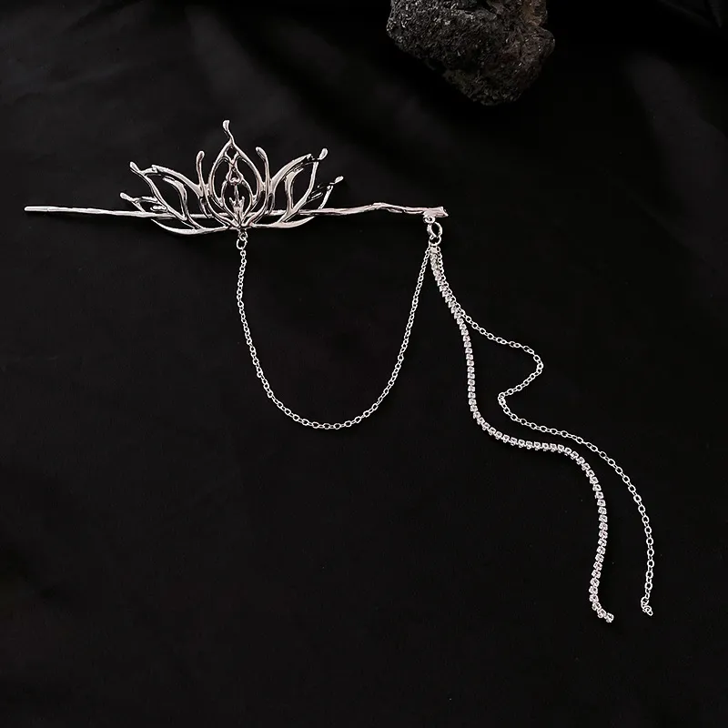 Metal Lotus Hairpin Hairpin Hair Accessories Headwear Female - Metal Lotus Hair Pin