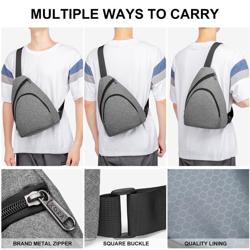 Men's Outdoor Leisure Waterproof Oxford Cloth Shoulder Bag