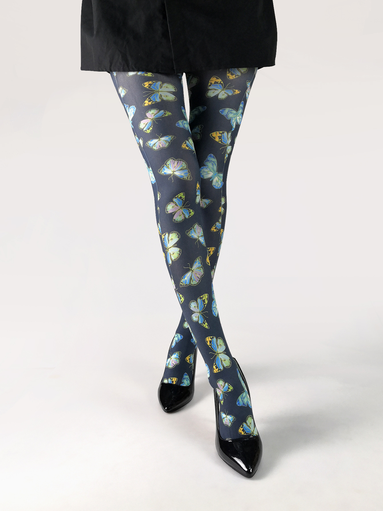 Title 11, Thin Printed Pantyhose Abstract Retro Stockings