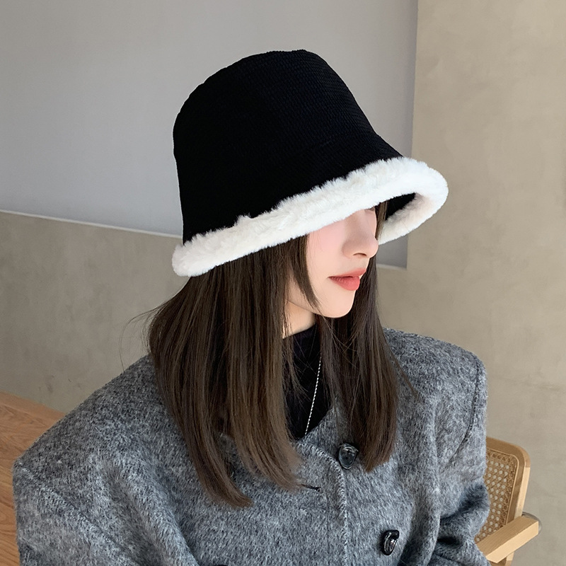 Female Casual Hundred With Warm Protective Ear Basin Hat