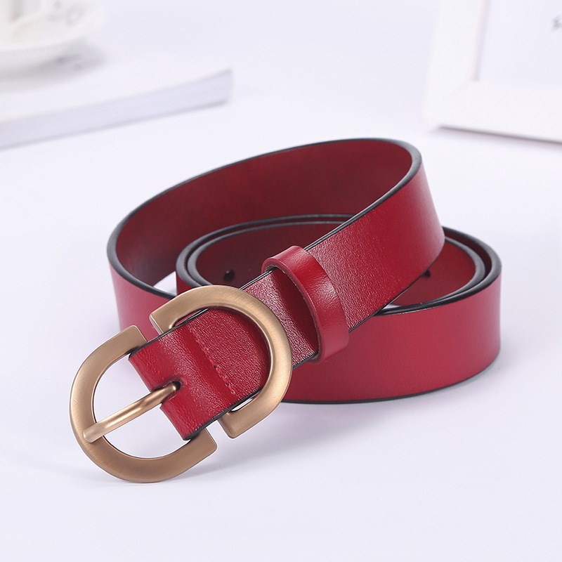 Title 1, Fashion simple decorative belt cowhide belt