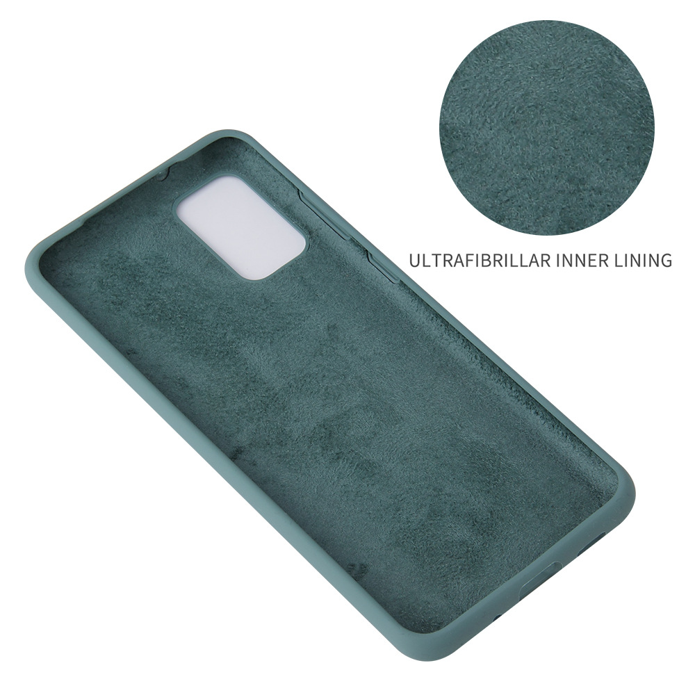Coque de téléphone intégrale en silicone liquide – bleu cobalt – S21 Ultra