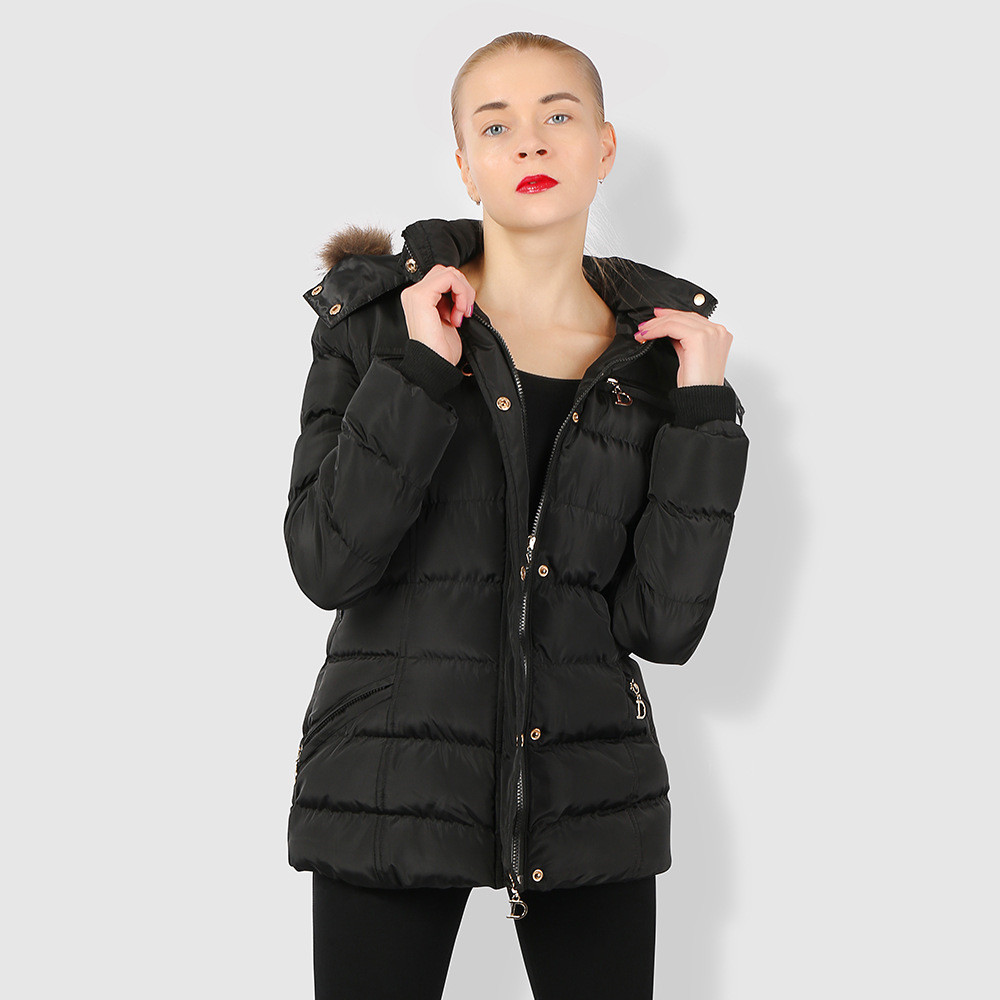 New Women's Winter Slim Coat Mid-length Slim Down Padded Jacket