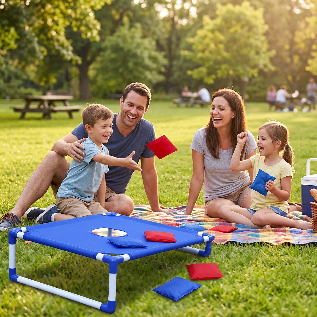 A Dult Kids Bean Bag Toss Game Set Family Outdoor Garden F Un Toy With 6 — image 4