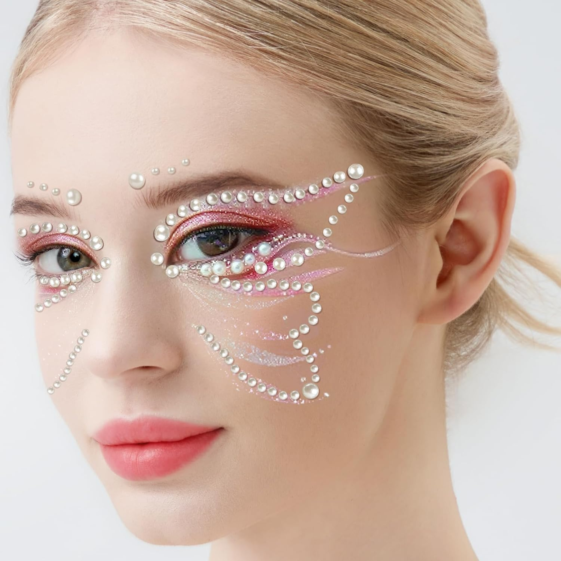 Gem Stickers Face Gems Self Adhesive Face Gems And Pearls For Makeup Festival Jewels For Halloween Rave Accessories Hair Gems Rhinestone Stickers For Face Eye Body Makeup Rhinestones thumbnail 5