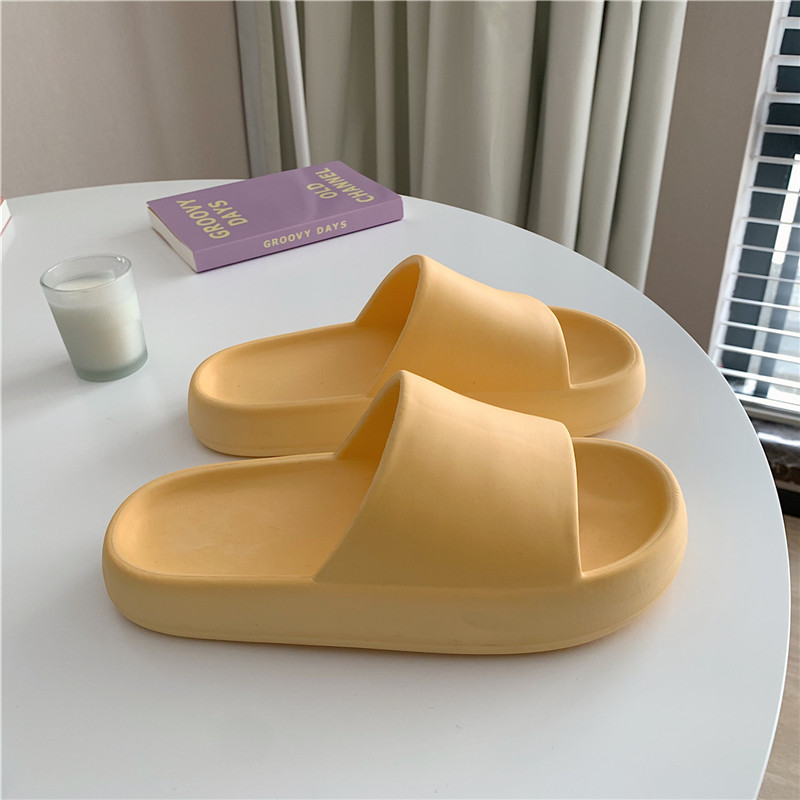 Bathroom Slippers Female Summer New Style Japanese Indoor Bath Yellow - Shop at LoveMi