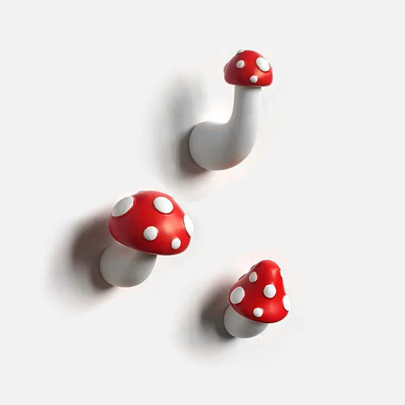 Title 2, Red Mushroom 3D Three-dimensional Magnet Refrid...