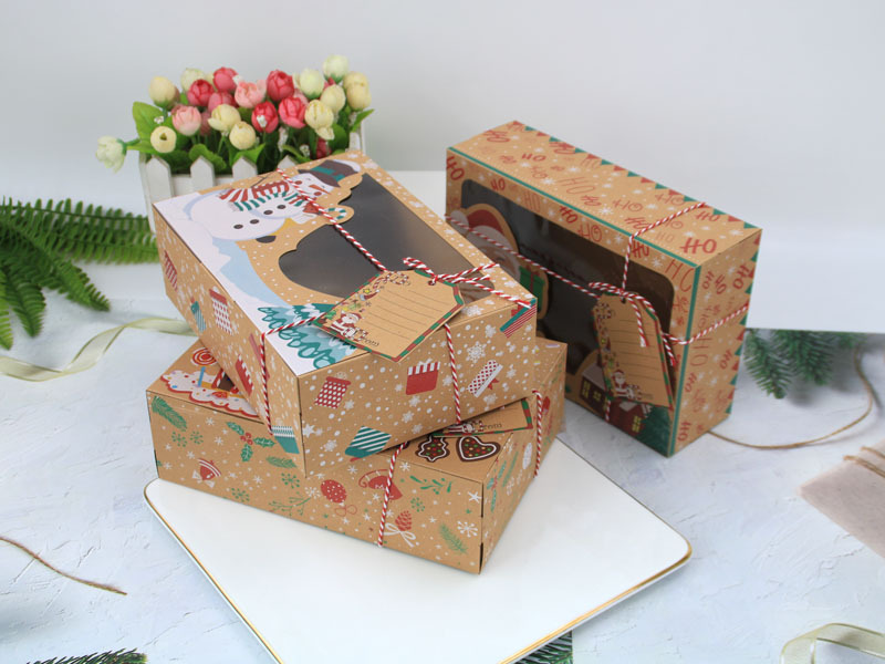 Title 4, Christmas Gift Box Candy Cookie Santa Snowman C...