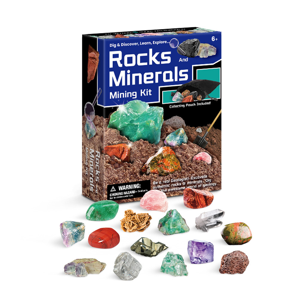 Gemstone Dig Kit DIY Activity STEM Educational Science Toys Excavate 5 Real Crystals STEM Educational Toys Science Kits Rock And Geology Party Favors Excavate Toys Gift Party Favors Gift For A