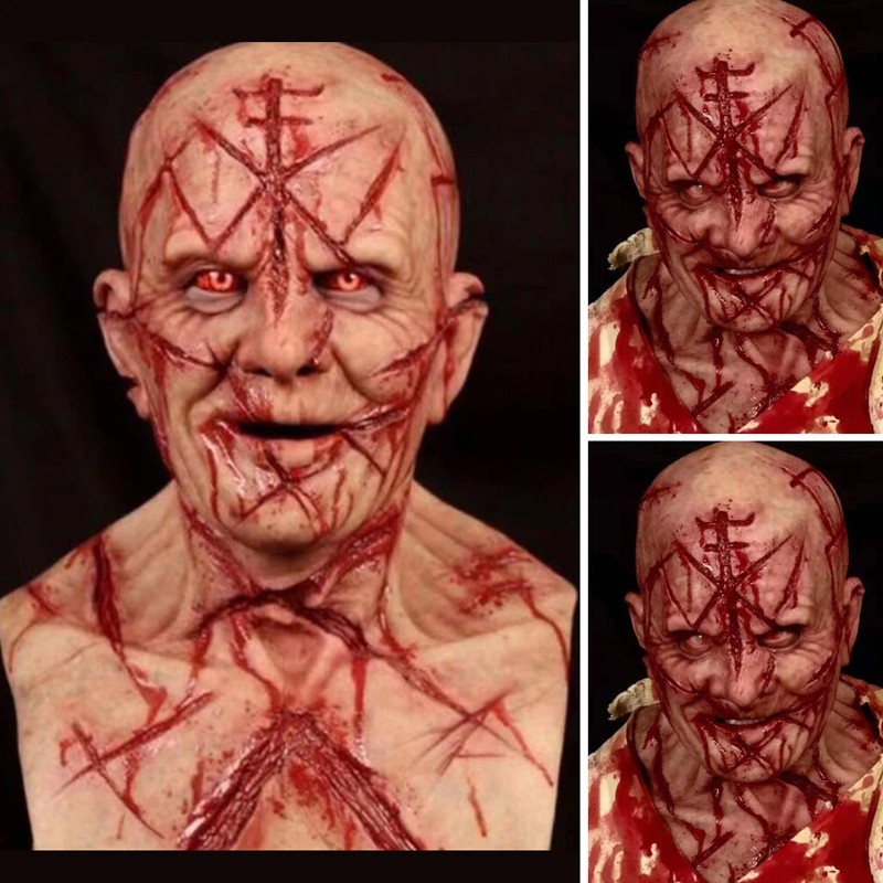 Scary Mask Latex Full Head Horror Cosplay Costume For Halloween UK — image 2