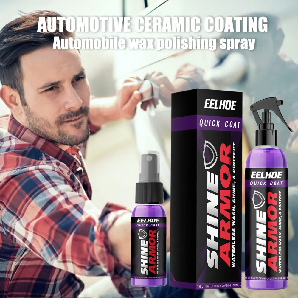 Hand Spray Wax Microplated Crystal Car Coating Agent Purple