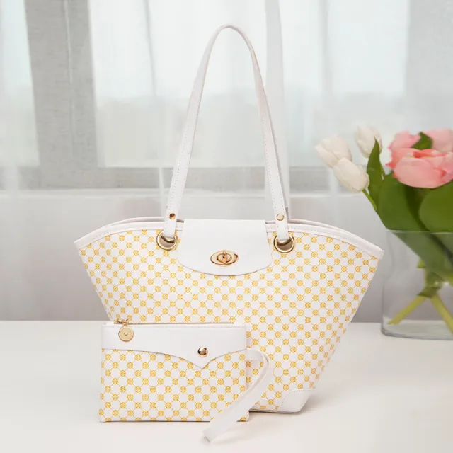 One Shoulder Printed Female Handbag White - Shop at LoveMi