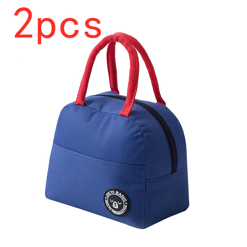 Striped fabric dining lunch box insulation package