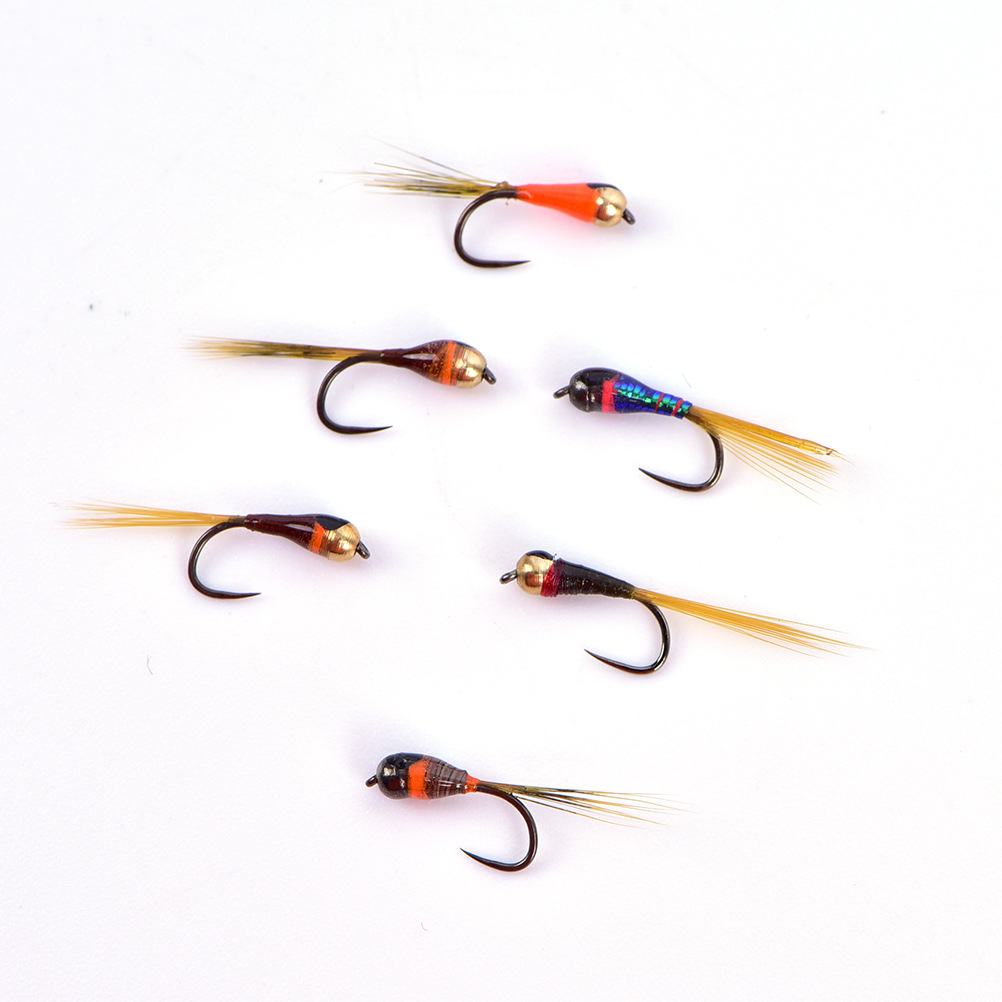 Glued Copper Headed Nymph Hook Flying Fishing - Image 3