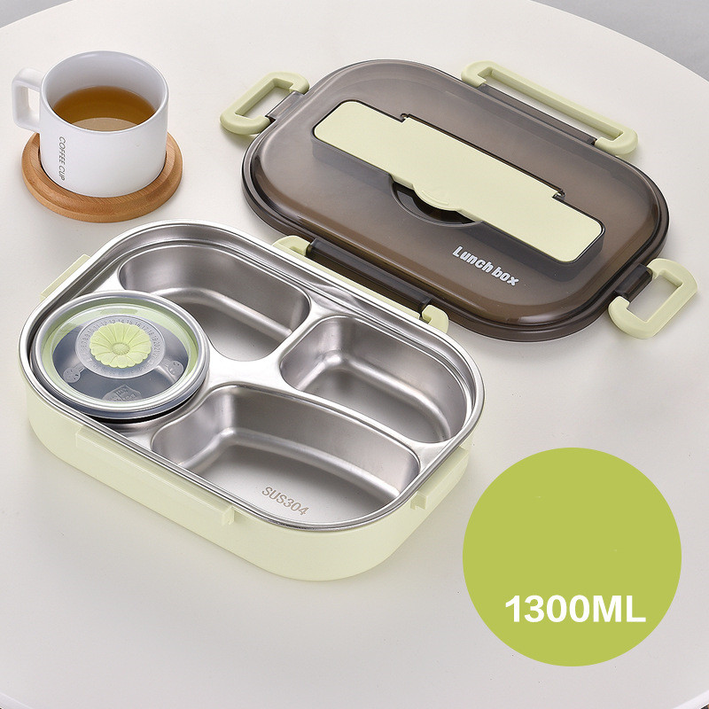 Lunch Box 304 Stainless Steel Double-layer Lunch Box For Students