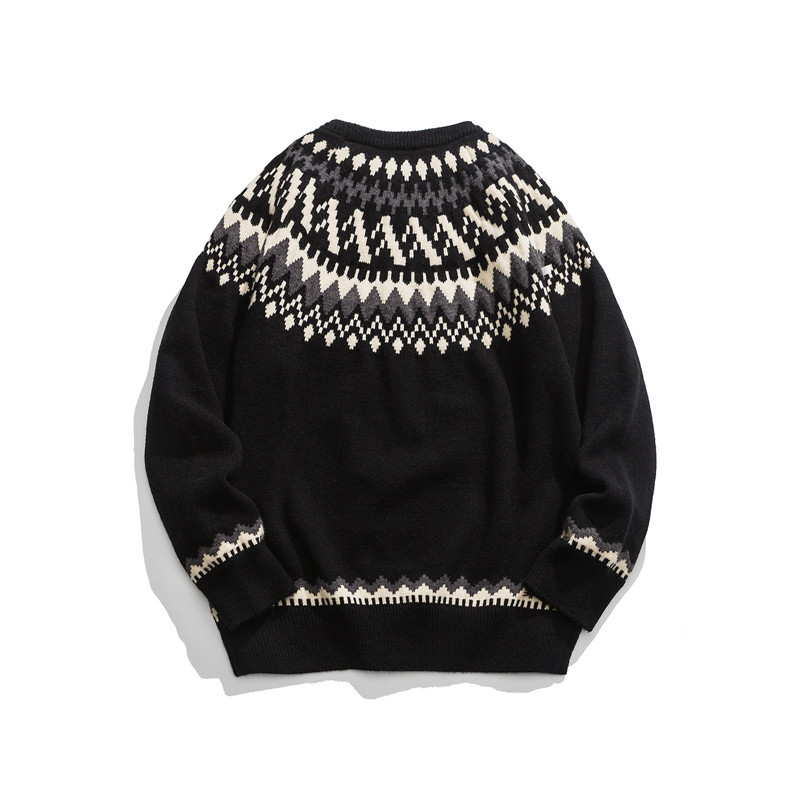Autumn Winter Japanese Round Neck College Style Loose Sweater