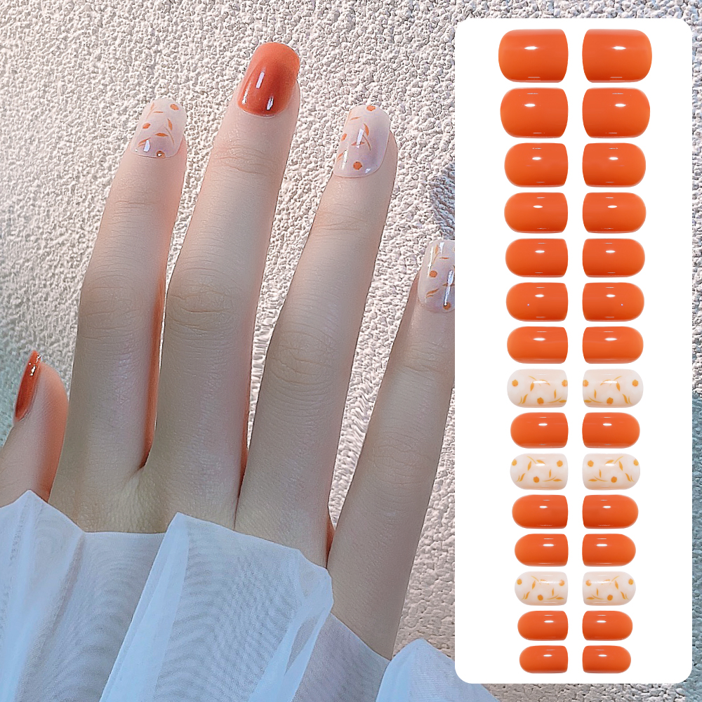 Fake Nail Patches Hand Wearing Art