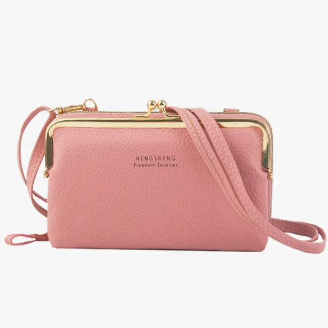 Fashion Mobile Phone Bag Messenger Baita Clutch Bag Leisure Pink - Shop at LoveMi