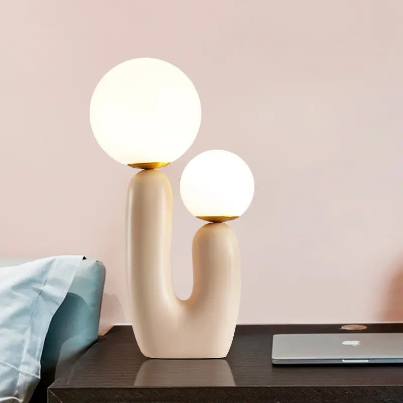 Bedside Bedroom Designer Model Room Double-head Resin