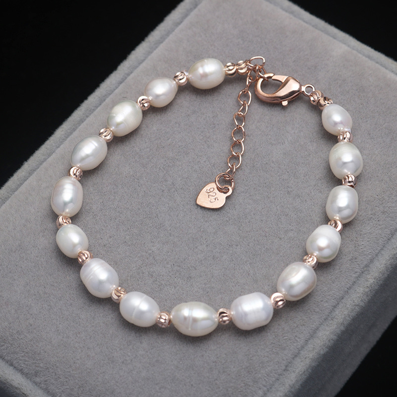 Natural Freshwater Pearl Bracelet Rice Shape