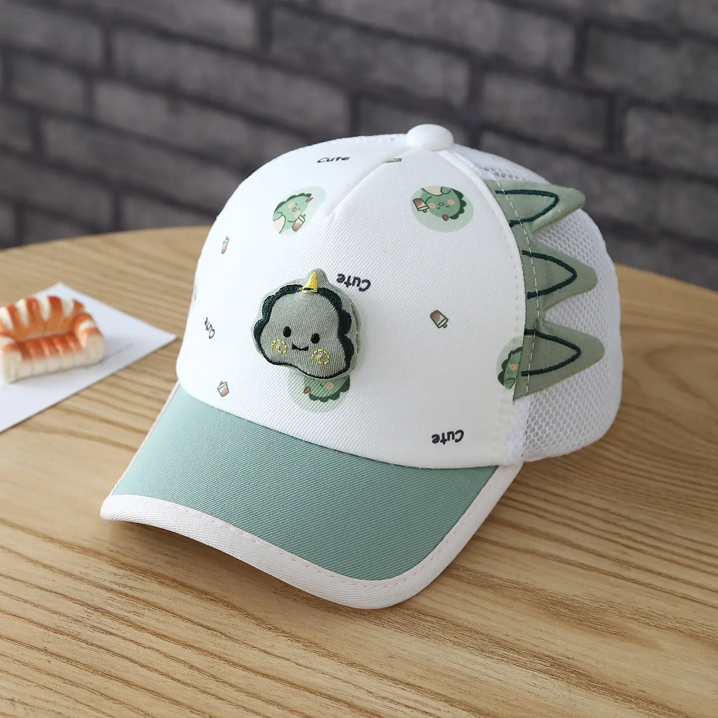 Children's Trendy Printed Lettering Cartoon Animal Semi-netted