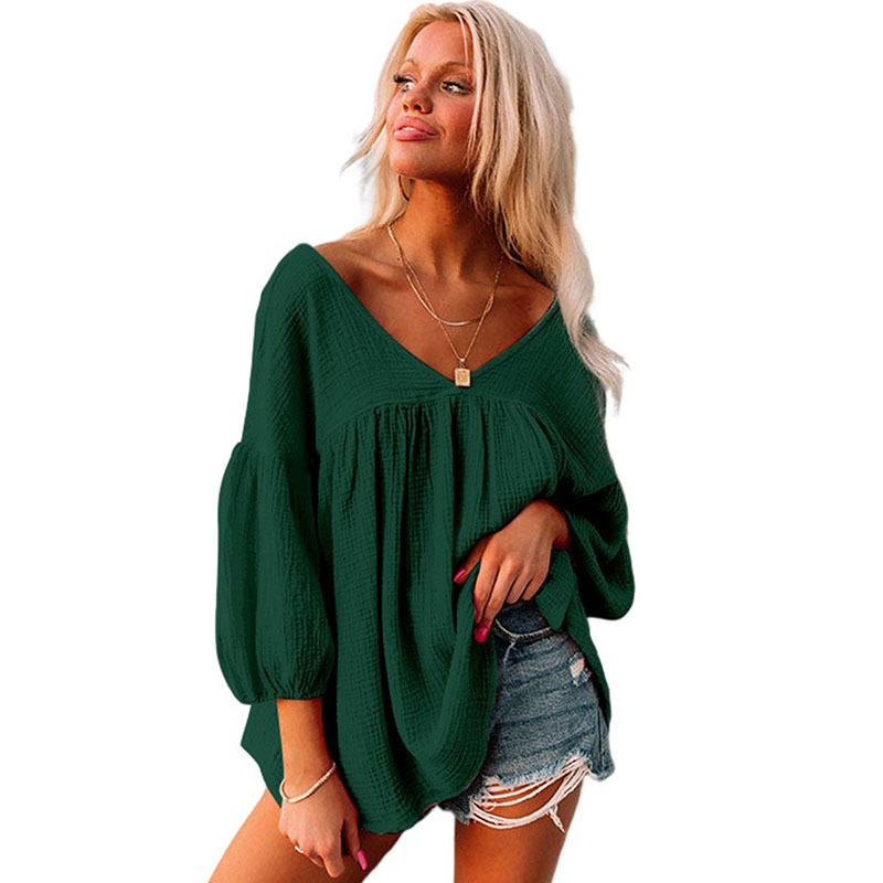 Title 10, Fashion Solid Color Loose Pullover