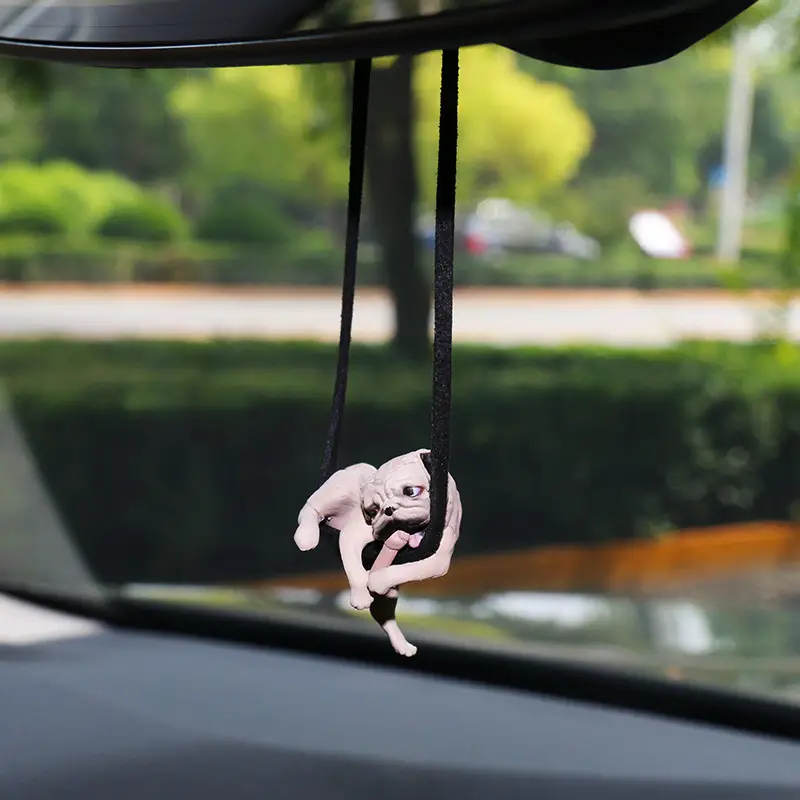 Cute Tongue Out  Car Mirror Pendant