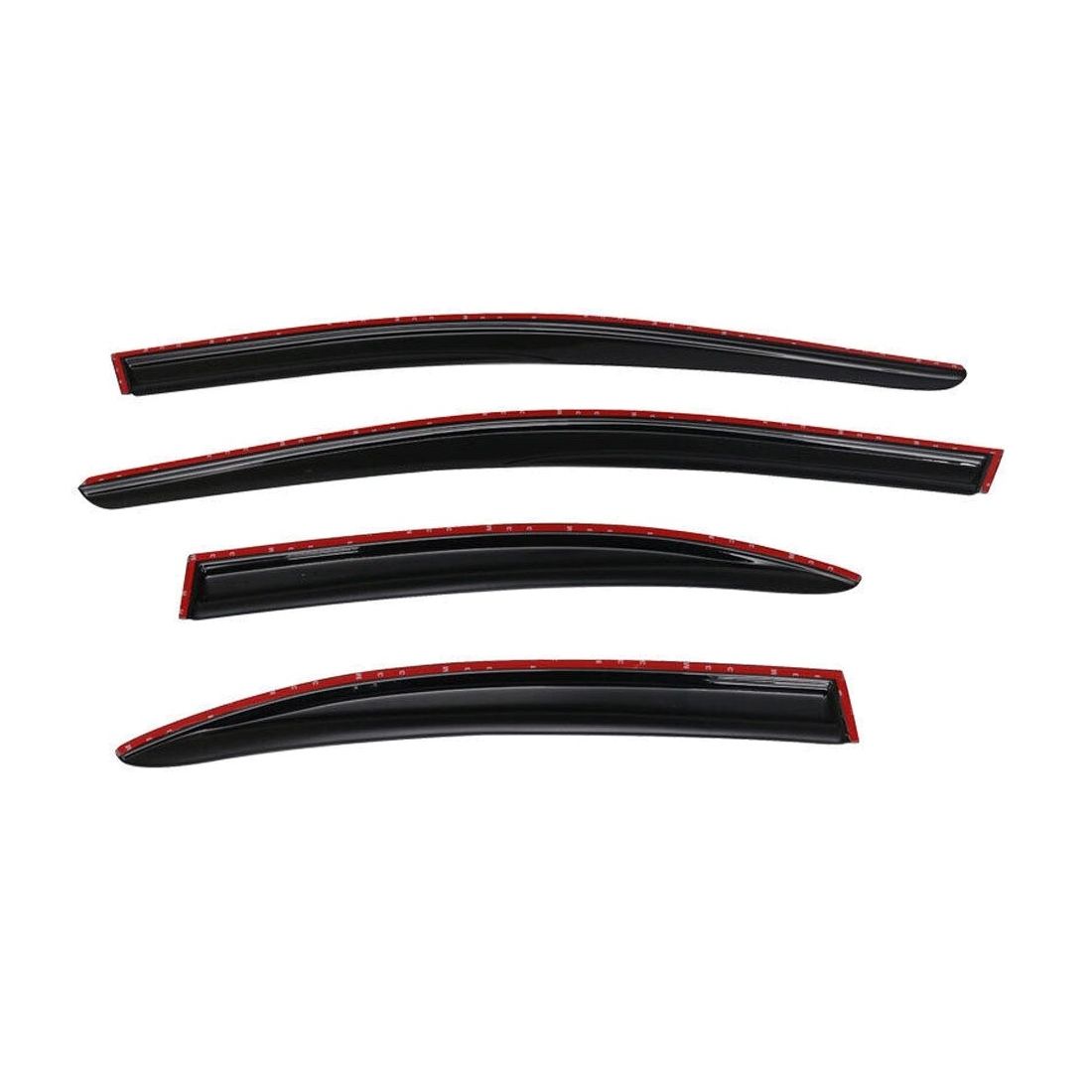 For 08-17 M Itsubishi Lancer EVO JDM Wavy Mugen Window Visors Rain Sun Guard Vent