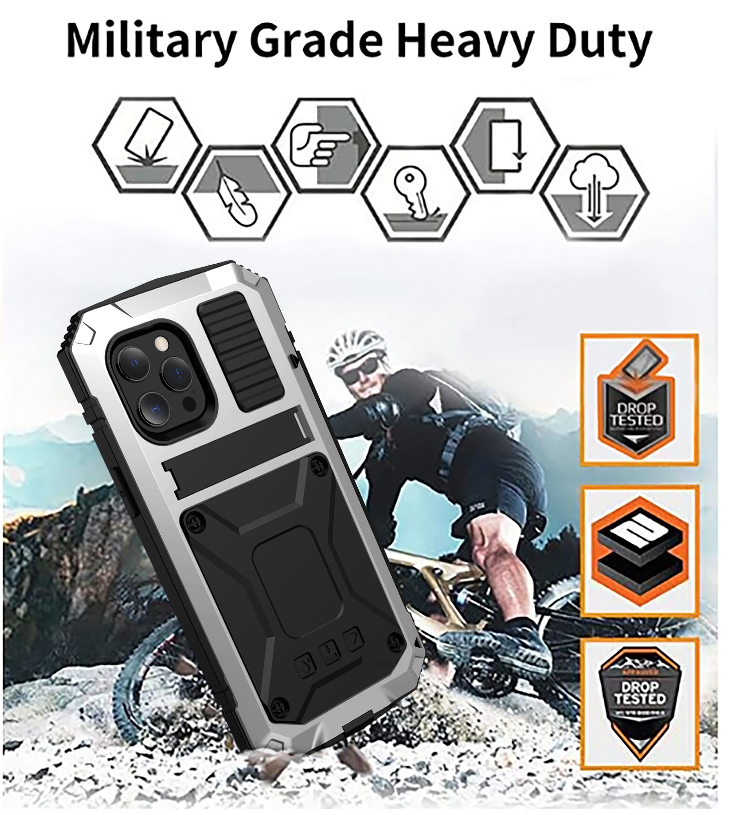 External Fall Proof Mobile Phone Protective Sleeve Bracket