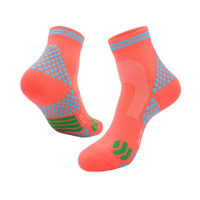 Women's Towel Bottom Compression Cycling Badminton Socks Orange - Shop at LoveMi