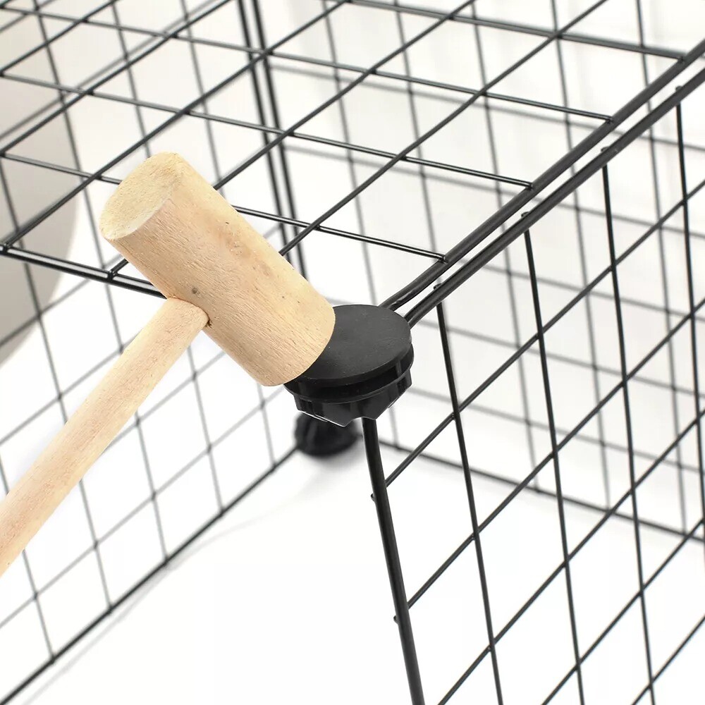 12 Panels Pet Dog Playpen Puppy Rabbits Play Pen Metal Wire Run Cage Crate Fence — image 6