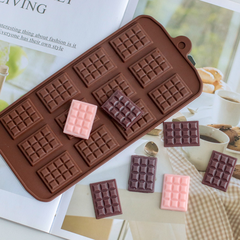 12 Even Waffle Chocolate Silicone Mould Decoration