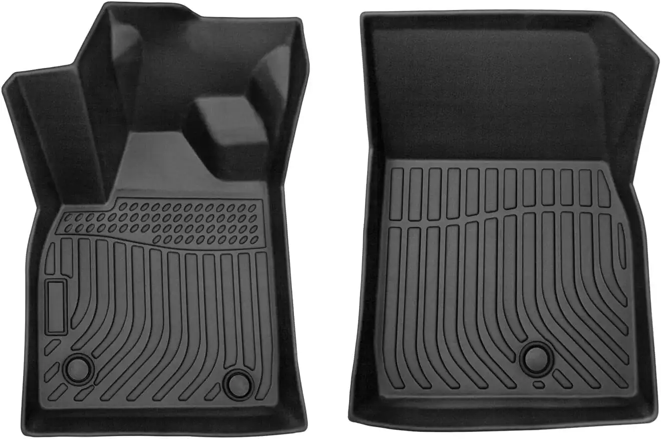 Car Floor Mats For Skoda Octavia 2021-2023,TPE All-Weather Floor Mats,Waterproof, Anti-Slip, Durable Interior Protection Accessories,Black