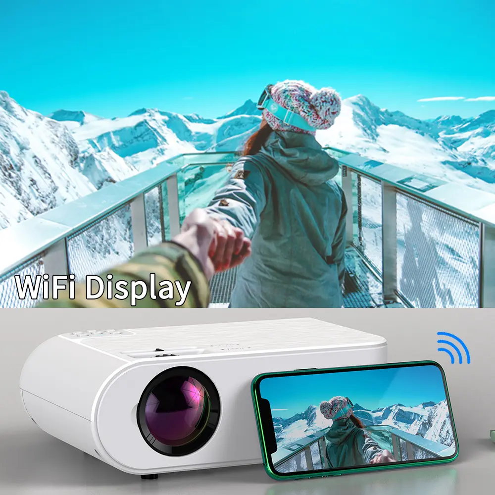 720p Portable Smart Projector P62 Supports Home