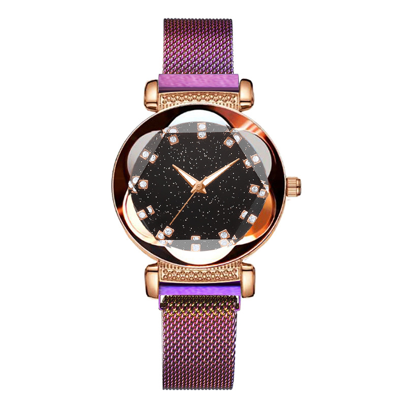 Niche, Vibrato, The Same Watch, Starry Sky Magnet Watch, Rose Gold Watch Head, Big Diamond